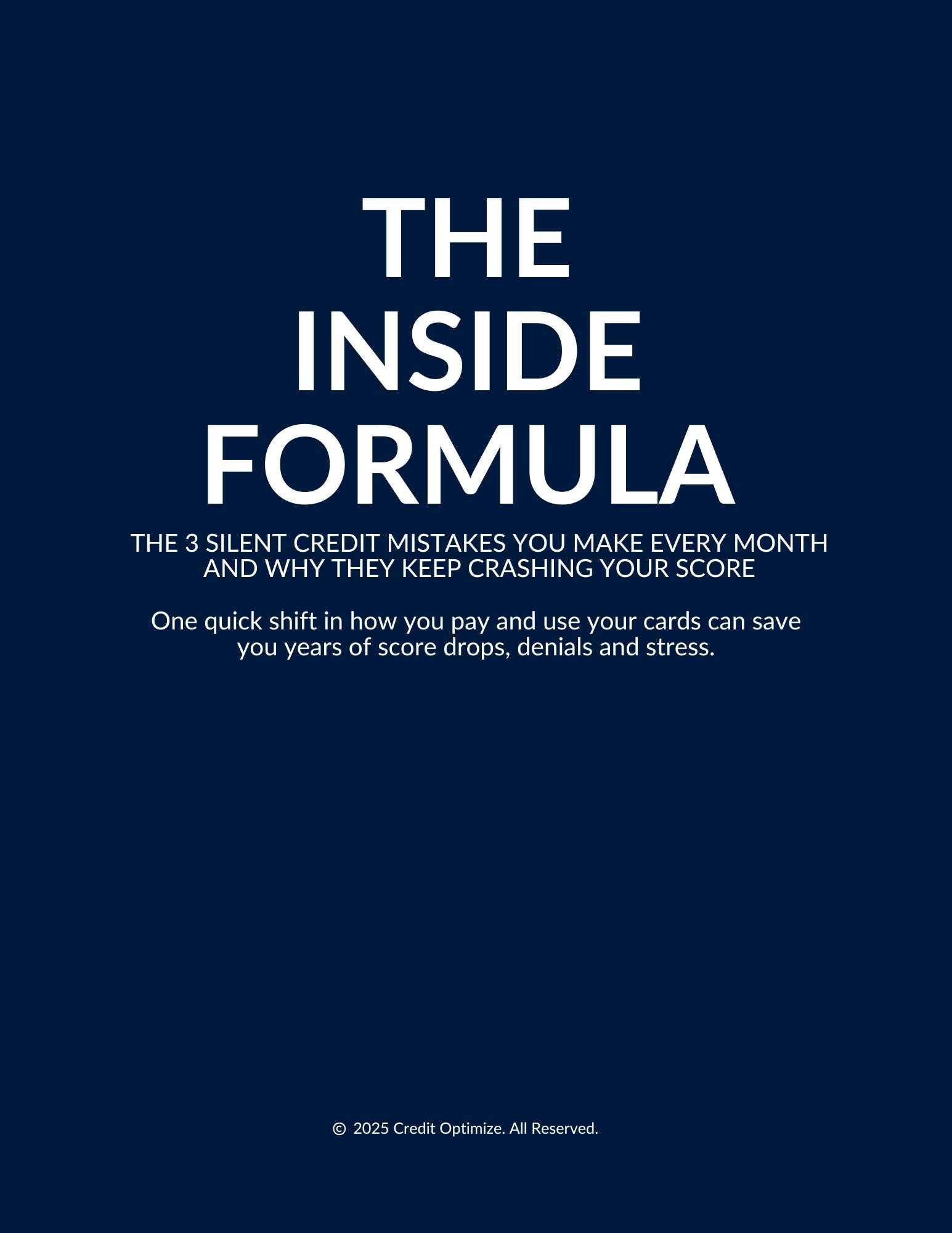 The Inside Formula
